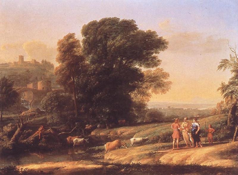 Claude Lorrain Landscape with Cephalus and Procris Reunited by Diana sdf Spain oil painting art